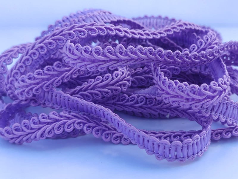 MONIDOOR 3/8 Inch Gimp Braid Trim 50 Yards for Upholstery Costume DIY Crafts (1308 Purple) - Image 2